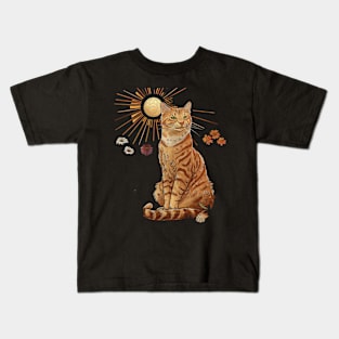 Cat Tarot Feline Fortune Teller Kids T-Shirt